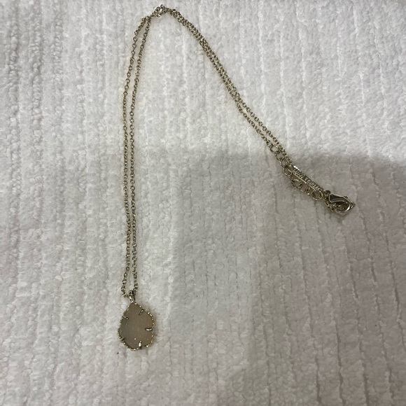 Kendra Scott ‘Catherine’ Pendant Necklace in Iridescent Drusy - Picture 6 of 6